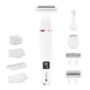 Rio SHTR-EU/1.3 Go Smooth 4-In-1 Lady Shaver & Bikini Trimmer, White