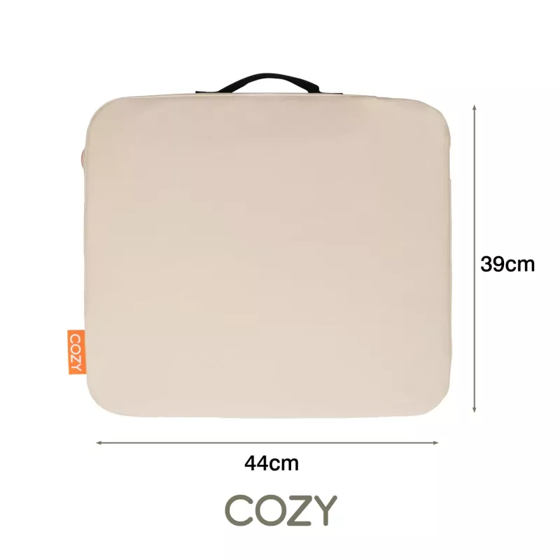 Bodi-Tek BT-CSOH-XX-EU/1.2 COZY Belaidis šildomas sėdynės užvalkalas 39 x 44 cm, smėlio spalvos
