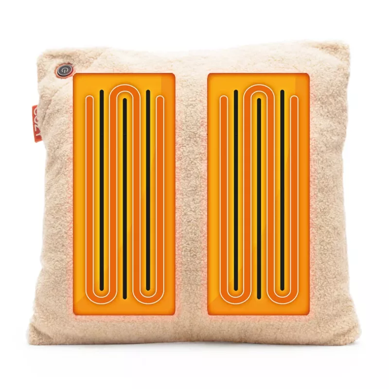 Bodi-Tek BT-CSHT2-W-BG-PB10 COZY Una šildoma komforto pagalvėlė 45 x 45 cm, smėlio spalvos