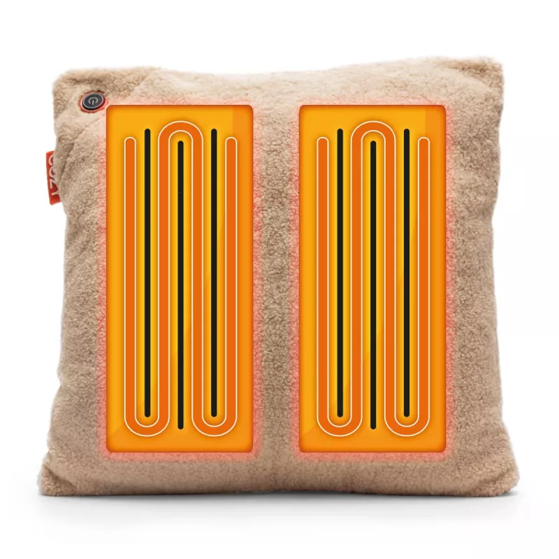 Bodi-Tek BT-CSHT2-W-LC-PB10 COZY Una Šildoma komforto pagalvėlė 45 x 45 cm, šviesaus šokolado