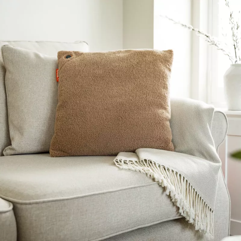 Bodi-Tek BT-CSHT2-W-LC-PB10 COZY Una Šildoma komforto pagalvėlė 45 x 45 cm, šviesaus šokolado