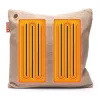 Bodi-Tek BT-CSHT2-K-BG-PB10 COZY Una Cushion Knitted & Power Bank 10000 mAh, Smėlio spalvos