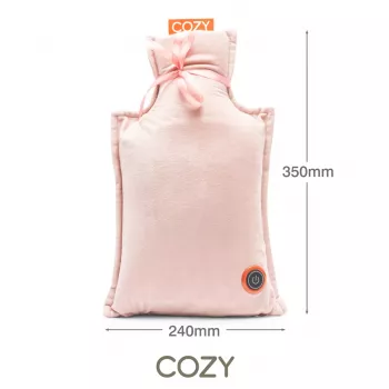 Bodi-Tek BT-WBHT-EU/1.0 COZY Įkraunamas karšto vandens butelis - Pilka