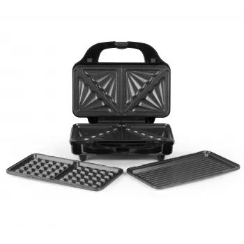 Salter EK2143TFVDE XL 3 in 1 Snack Maker - juoda/sidabrinė