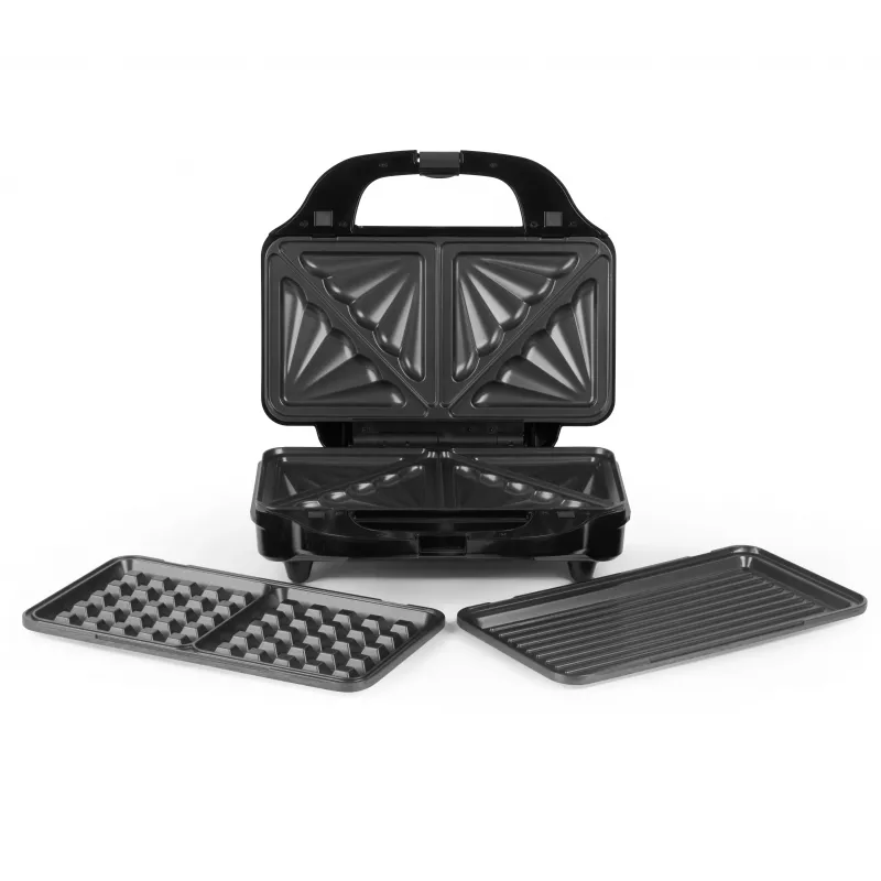 Salter EK2143TFVDE XL 3 in 1 Snack Maker - juoda/sidabrinė