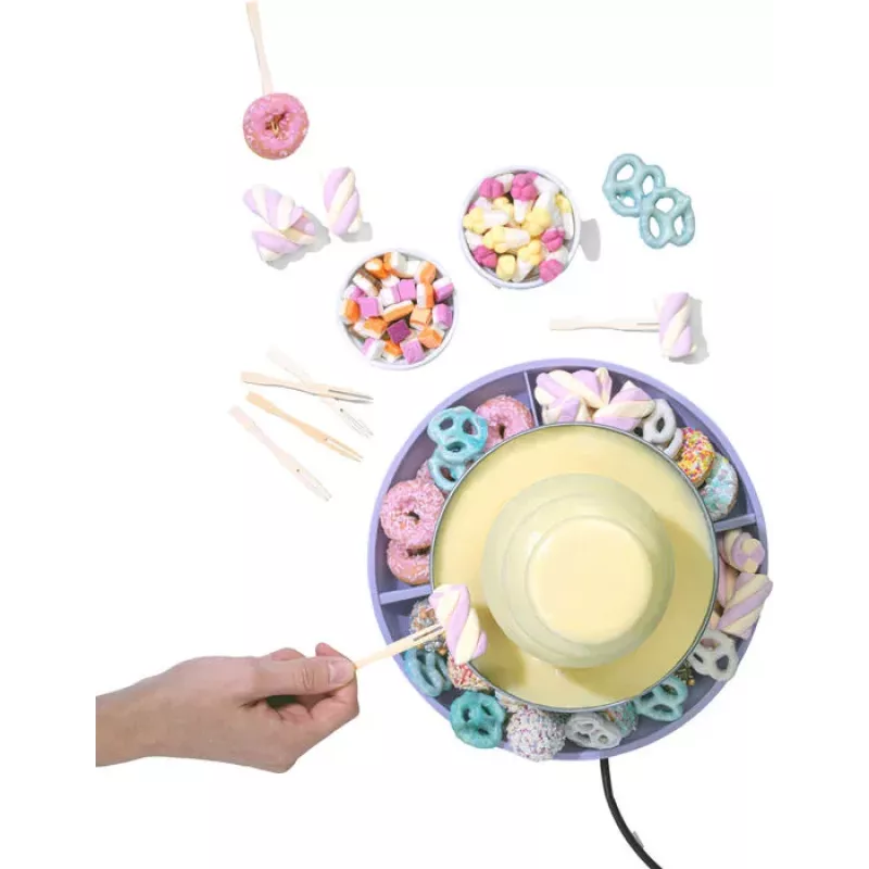 Giles & Posner EK3428GSPPVDE 3 pakopų šokolado fontanas, 300 g talpa, 70 W, juodas/sidabrinis