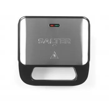 Salter EK6665VDE 3 in 1 Snack Maker - Waffle Maker, Sandwich Toaster & Grill, 900W, Black/Silver