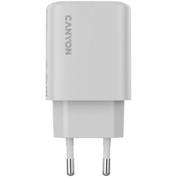 CANYON OnCharge 200 20W 1xPD 1xQC EU White Wall Charger