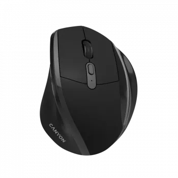 CANYON OnClick 17 ergonominė belaidė pelė 1600 DPI 6 mygtukai juoda