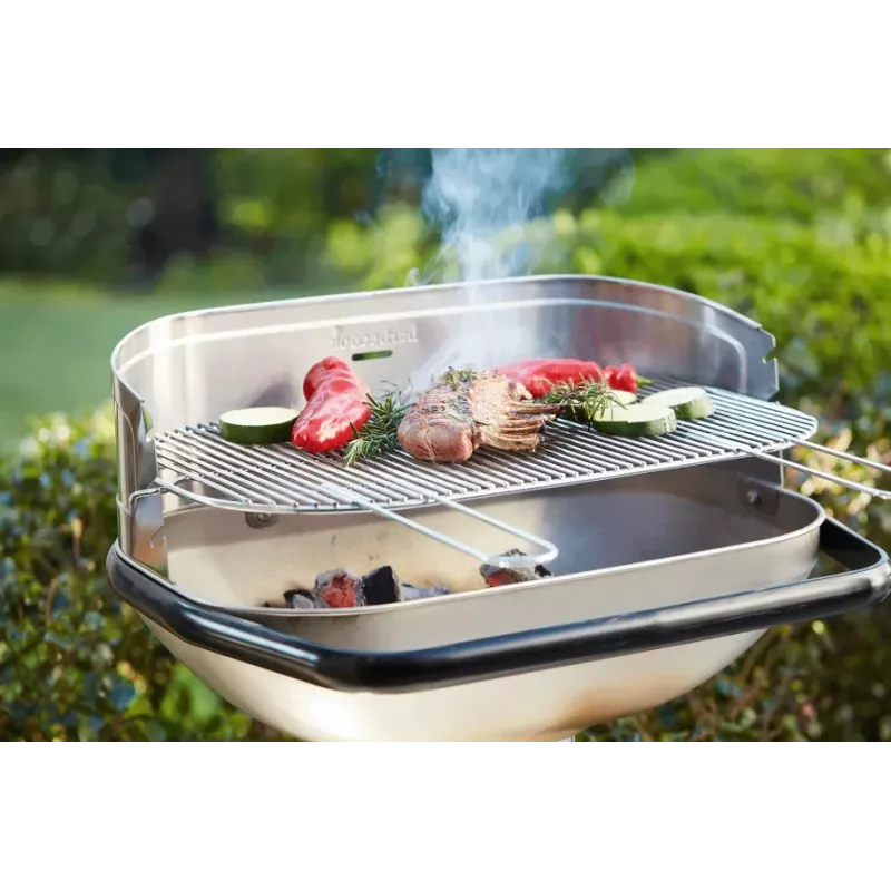 Barbecook Loewy 55 SST anglies kepsninė, 59,8 x 35,4 x 101 cm, nerūdijančio plieno grotelės, juoda