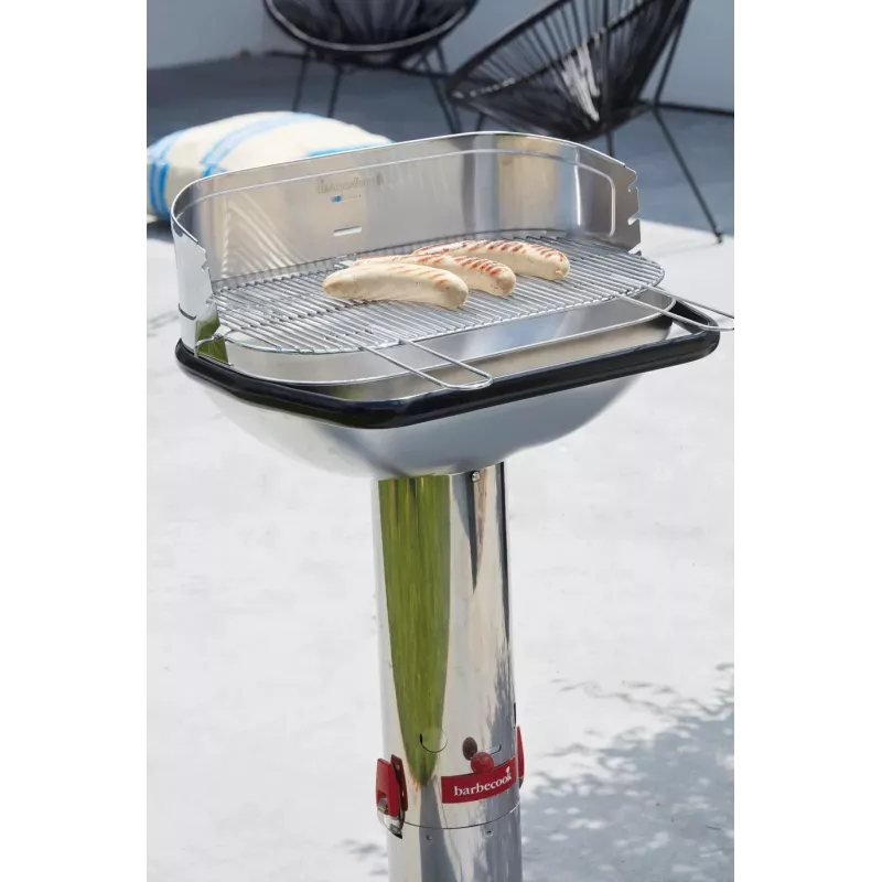 Barbecook Loewy 55 SST anglies kepsninė, 59,8 x 35,4 x 101 cm, nerūdijančio plieno grotelės, juoda