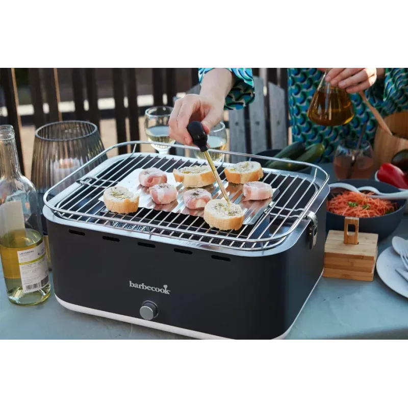Barbecook Charcoal Table Grill Carlo, 44 x 33 x 21 cm, Urban Grey