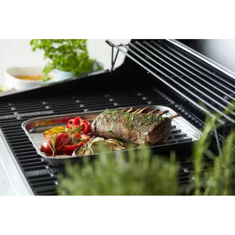 Barbecook daugkartinė nerūdijančio plieno kepsninės keptuvė 34,5 x 24 x 3 cm BC-ACC-7079