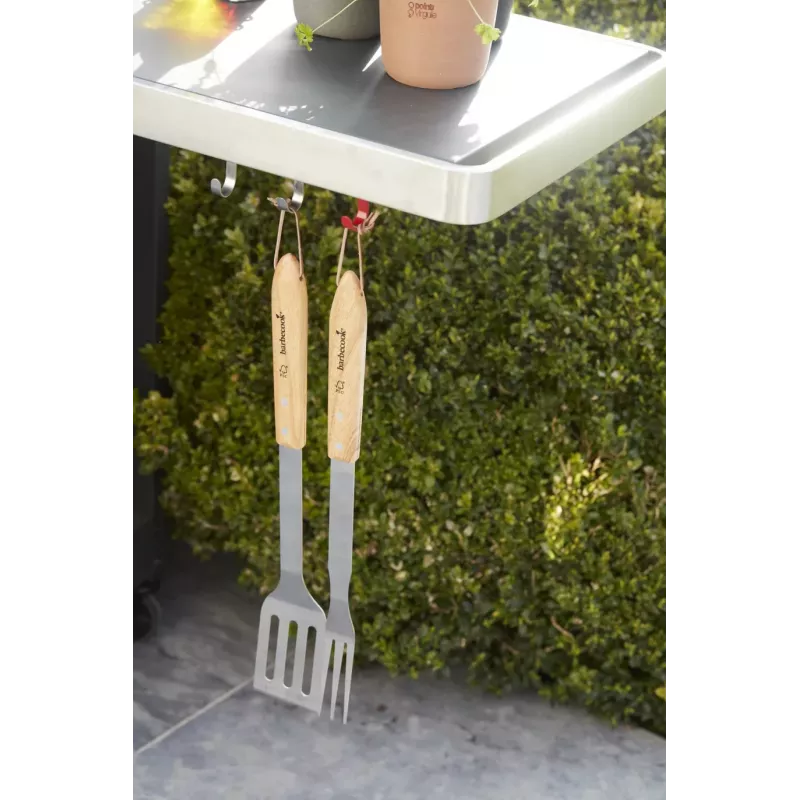 Barbecook 3 dalių standartinis BBQ įrankių rinkinys FSC 47 cm (6 vnt. pakuotė) BC-ACC-7094