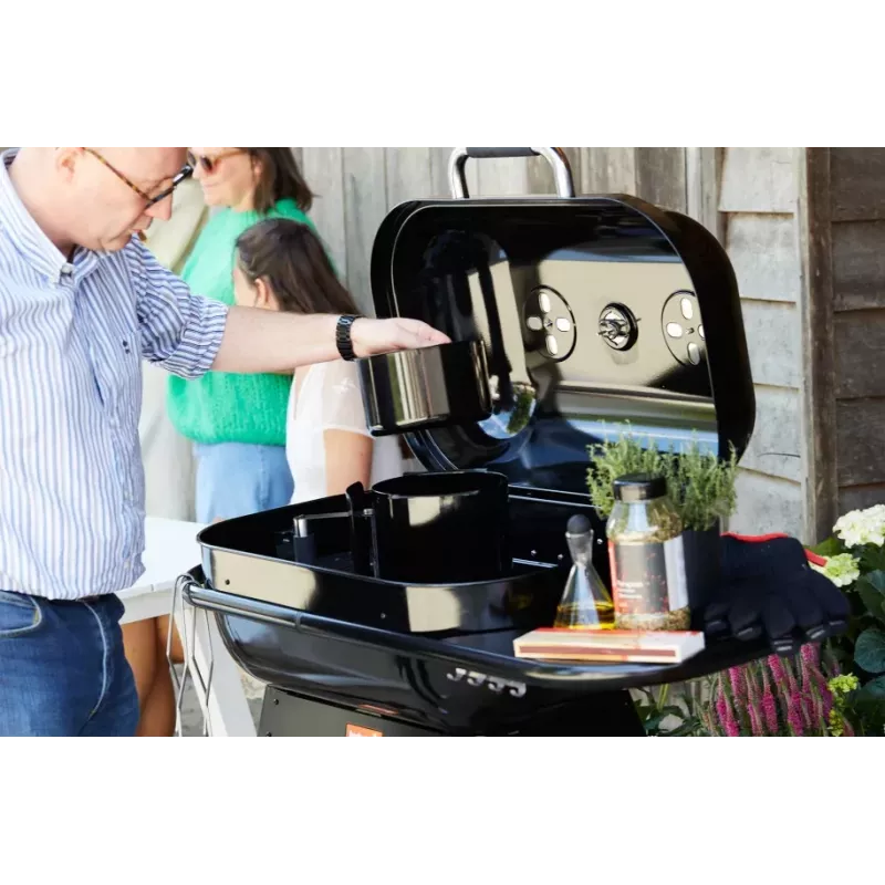 Barbecook anglies kepsninė Magnus Comfort, 85 x 64 x 110 cm, juoda