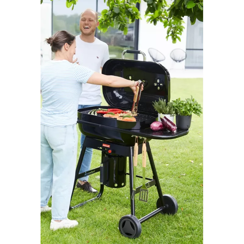 Barbecook anglies kepsninė Magnus Comfort, 85 x 64 x 110 cm, juoda