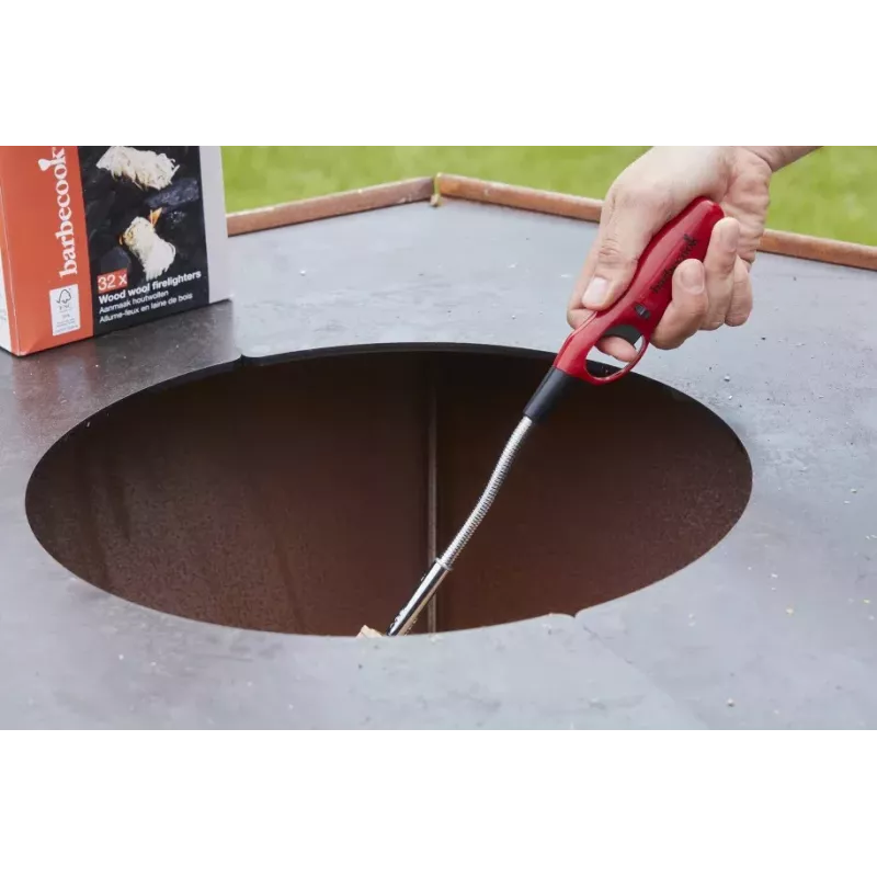 Barbecook Utility Lighter 29 cm Piezo Ignition Butane Gas Refillable Black/Silver BC-ACC-7448