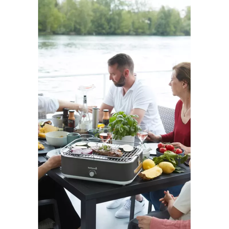 Barbecook E-Carlo Electric Tabletop Grill 2500 W Midnight Grey