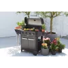 Barbecook dujinė kepsninė Luca 412 su spintele ir šoniniu degikliu, 145,4 x 60,3 x 112,3 cm, juoda