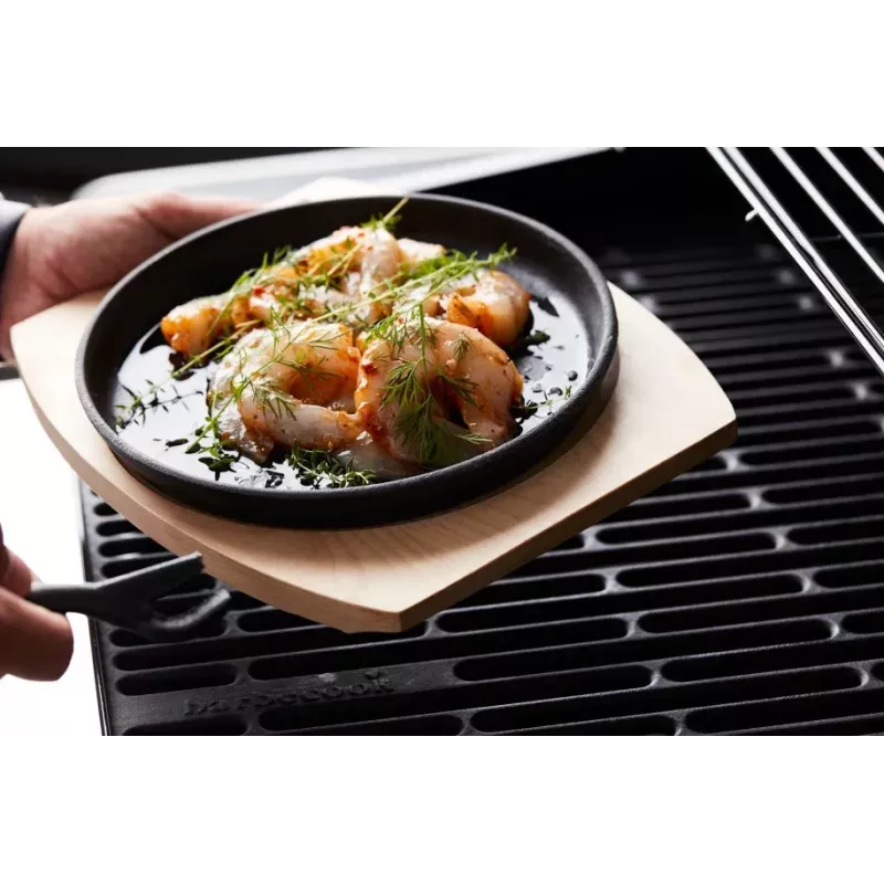Barbecook ketaus grilio keptuvė su bambukine padėkliuku (po 2 vnt.) BC-ACC-7420