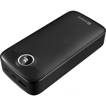 SANDBERG Powerbank 20000 mAh 20W Fast Charge USB-C PD QC 3.0 Black