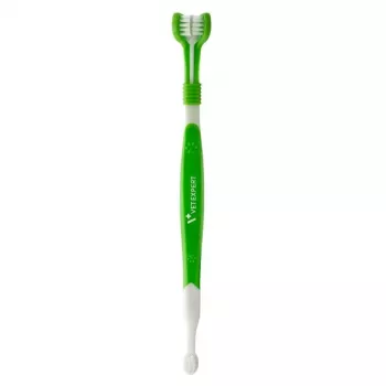 VetExpert CARYODENT TOOTHBRUSH Dviejų galų šepetėlis šunims ir katėms, mėlynas/baltas