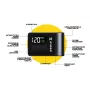XRIDER XR00MAP01 Elektrinis dviračio siurblys - 150 PSI, skaitmeninis LCD, įkraunamas per USB-C