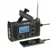 Hawk HWRDI420GN Avarinis orų radijas su saulės baterija, dinaminiu mechanizmu, žibintuvėliu, AM/FM/SW, žalias