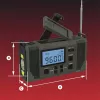 Hawk HWRDI420GN Avarinis orų radijas su saulės baterija, dinaminiu mechanizmu, žibintuvėliu, AM/FM/SW, žalias