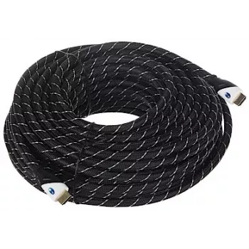 HDMI kabelis 25 m - didelės spartos su Ethernet, 4K@60Hz, 18 Gbps, juodas