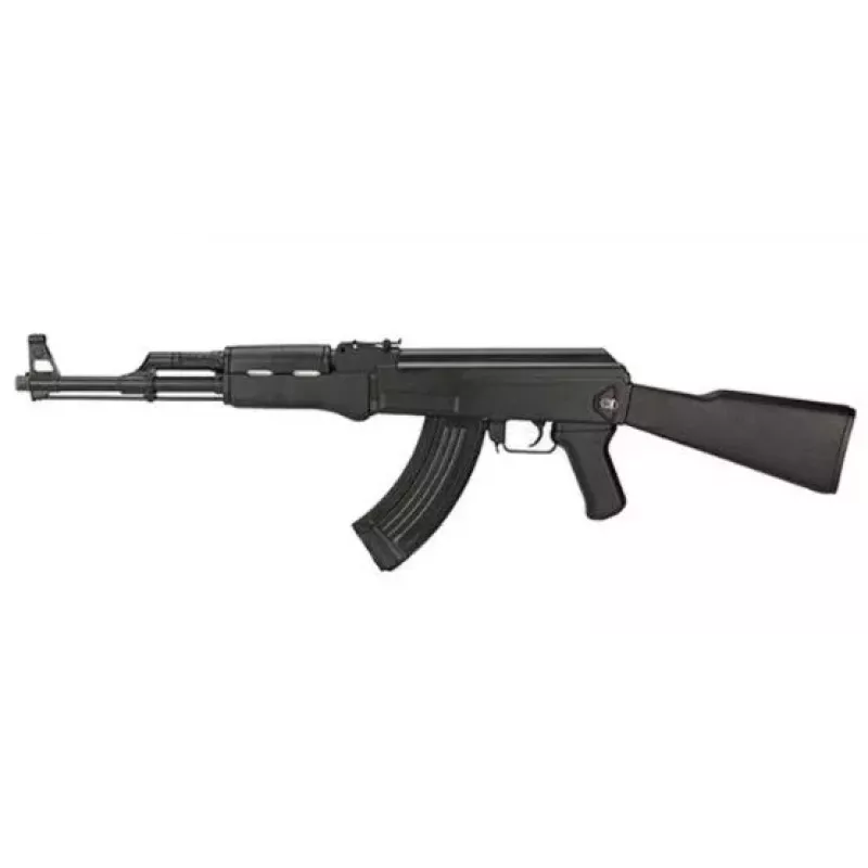 CYA Cyma AK47 Tactical Black AEG Airsoft Gun 6mm su baterija ir įkrovikliu