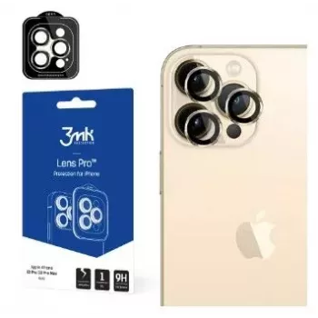 3MK Lens Protection Pro Gold, skirta iPhone 13 Pro / 13 Pro Max