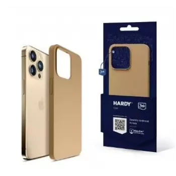 3MK Hardy Silicone MagCase, skirtas Apple iPhone 14 Pro – auksinė