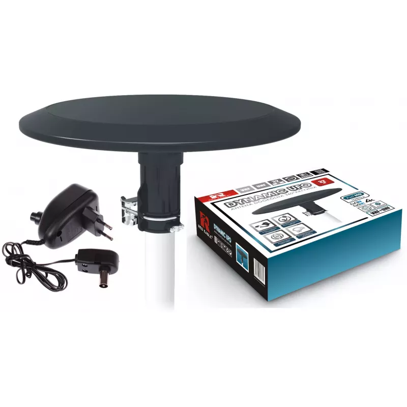 OPTICUM RED Opticum DVB-T Dynamic UFO-360 Black Active Outdoor Omnidirectional Antenna