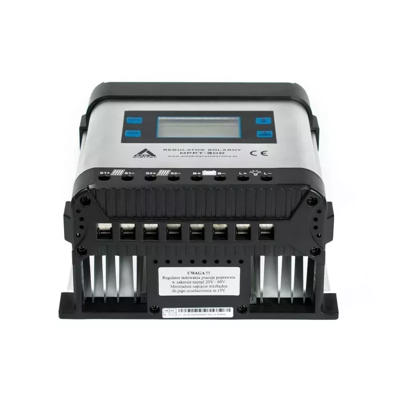 Saulės MPPT įkrovimo valdiklis AZO Digital 12/24V 30A LCD ekranas