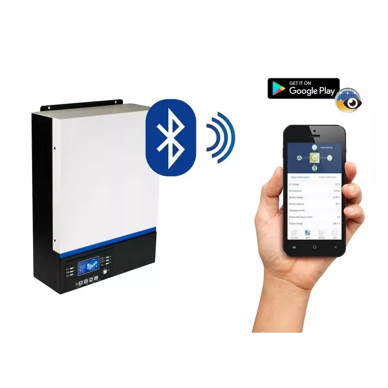 Hibridinis saulės inverteris nepriklausomam tinklui AZO Digital ESB 3KW-24