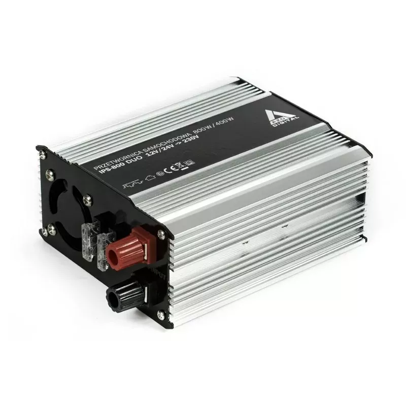 AZO Digital 12 VDC / 24 VDC / 230 VAC automobilinis keitiklis IPS-800 800W Duo