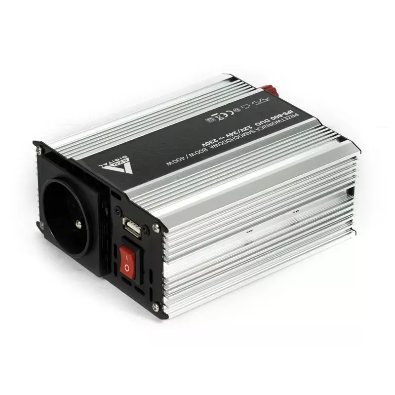 AZO Digital 12 VDC / 24 VDC / 230 VAC automobilinis keitiklis IPS-800 800W Duo