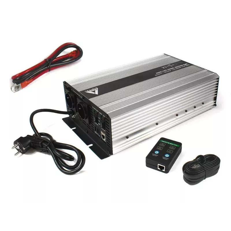 AZO Digital UPS-4000SR Nepertraukiamo maitinimo šaltinis 4000VA/2000W gryno sinuso bangos 12V DC į 230V AC linijinis-interaktyvus UPS su AVR