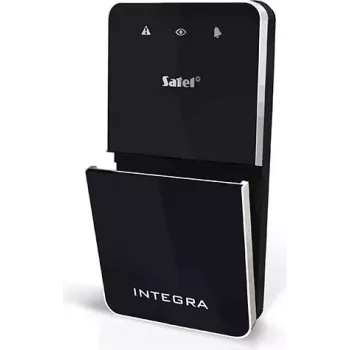 SATEL INT-SF-B Dark LCD klaviatūra su artumo skaitytuvu, skirta INTEGRA/VERSA valdymo pultams