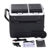 HCALORY P40M+ 40L automobilinis šaldytuvas su Bluetooth, DC 12V/24V, AC 100-240V, -20°C iki +20°C, skaitmeninis LCD ekranas, jutiklinis skydelis, USB prievadas
