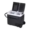 HCALORY P40M+ 40L automobilinis šaldytuvas su Bluetooth, DC 12V/24V, AC 100-240V, -20°C iki +20°C, skaitmeninis LCD ekranas, jutiklinis skydelis, USB prievadas