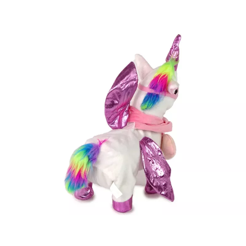 LEAN TOYS Mascot Horse Interactive Unicorn White Pink Wings