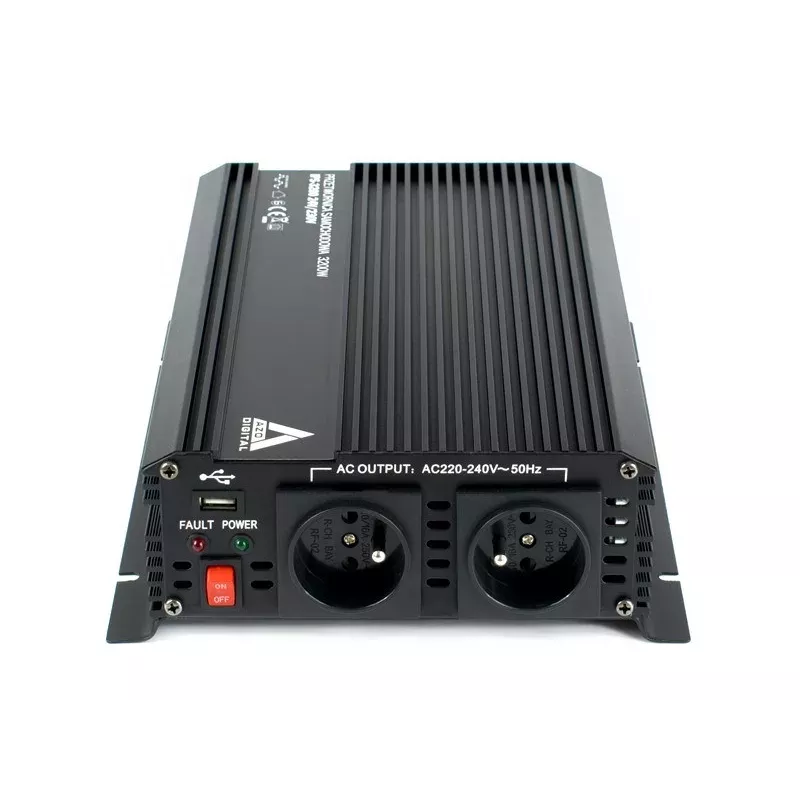 AZO Digital 24 VDC / 230 VAC automobilinis keitiklis IPS-3200 3200W