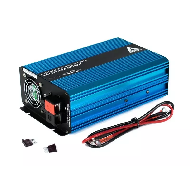 AZO Digital 24 VDC / 230 VAC Converter SINUS IPS-1200S 1200W gryno sinusinio bangos keitiklis