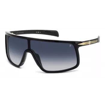 DAVID BECKHAM DB99VISOR2M2 Vyriški akiniai nuo saulės - Visor/Shield, polikarbonatinis lęšis, UV400 apsauga