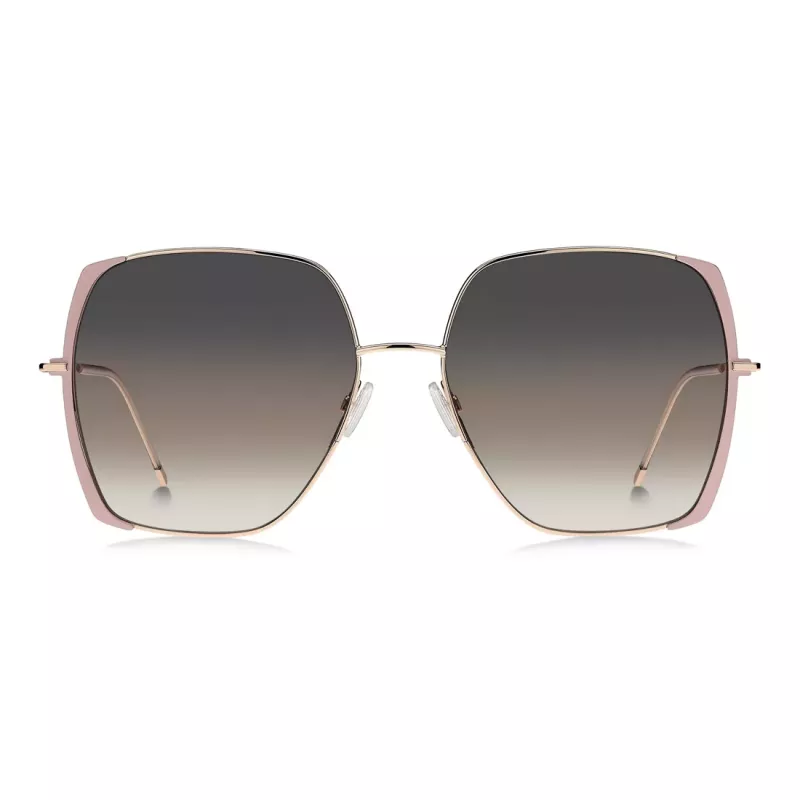 BOSS BOSS1707SBKU Moteriški akiniai nuo saulės Juoda Havana Acetatas Pilkas Gradientinis Lęšis 58mm