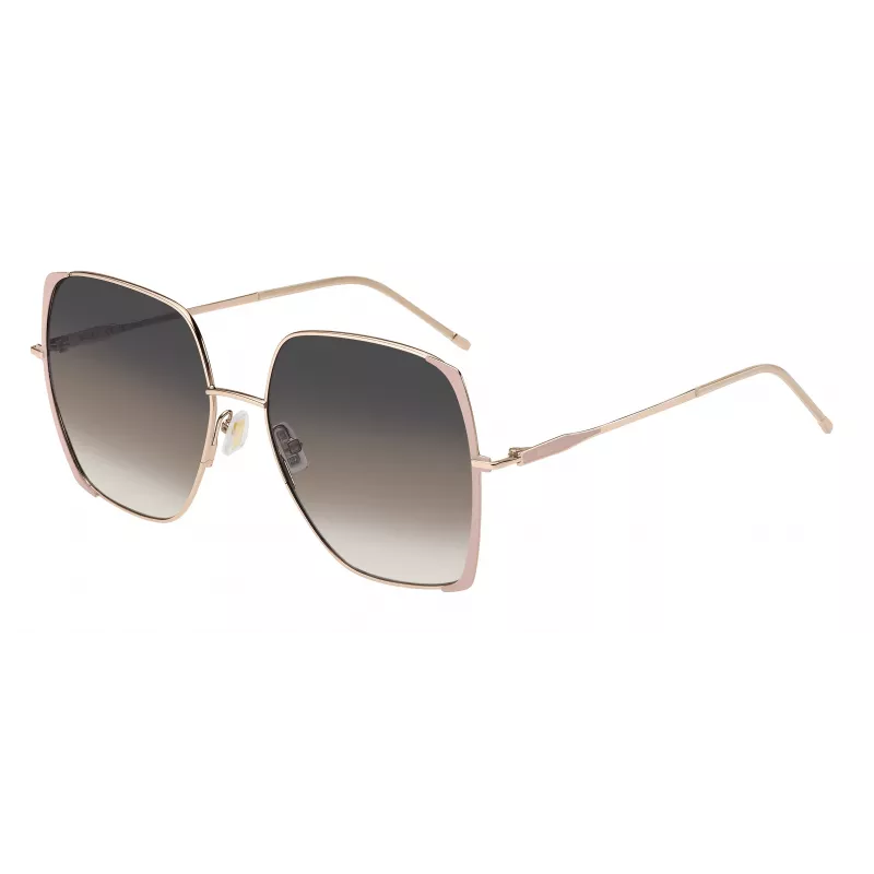BOSS BOSS1707SBKU Moteriški akiniai nuo saulės Juoda Havana Acetatas Pilkas Gradientinis Lęšis 58mm