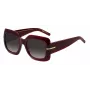 BOSS moteriški akiniai nuo saulės BOSS1730SLHF tamsiai Havana acetatinis kvadratinis rėmas rudi gradientiniai lęšiai 54mm