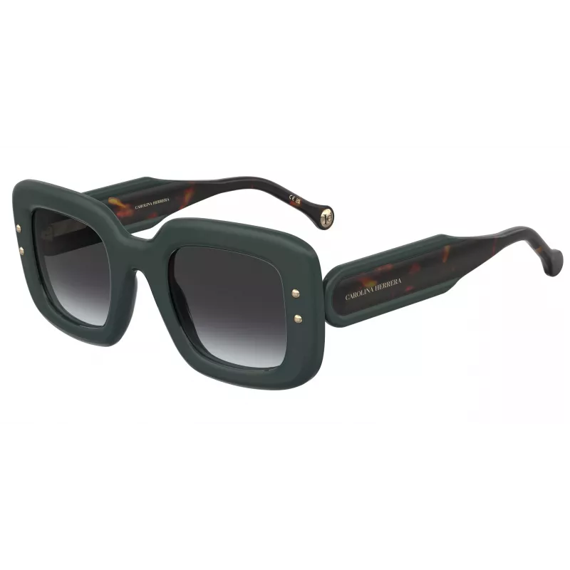 Carolina Herrera HER0313S1ED moteriški akiniai nuo saulės - acetatinis rėmelis, polikarbonatiniai lęšiai, UV400 apsauga, 49 mm lęšio plotis